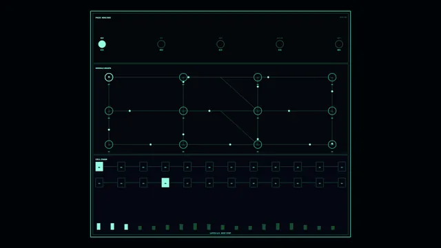 4K Teal Battery Balance HUD Dashboard