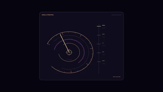 Campaign Attribution Dashboard HUD 4K Sci-Fi Wallpaper