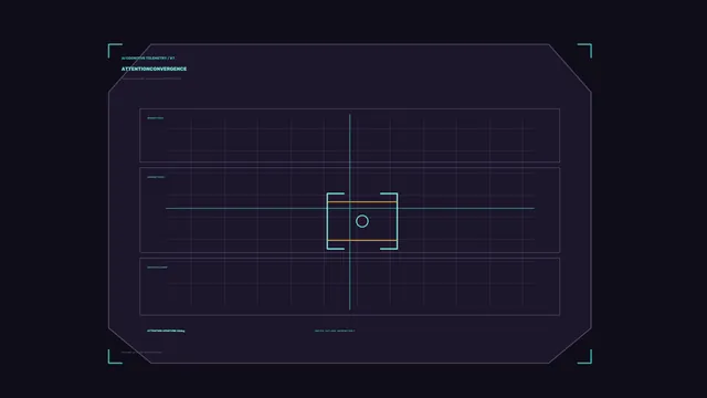 Cyan and Amber Reticle Telemetry HUD 4K Wallpaper