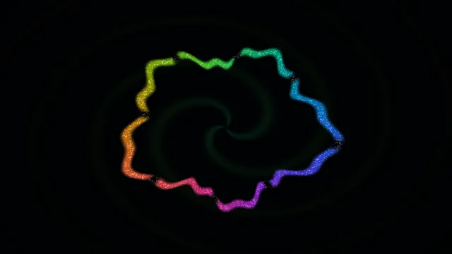 Multicolor Electric Ring on Black 4K Wallpaper