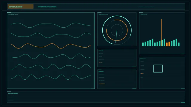 Sci-Fi Telemetry HUD Dashboard 4K Wallpaper