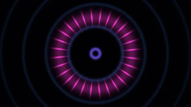 4K Circular Magenta Scanner HUD with Radial Telemetry