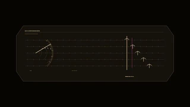 Amber Telemetry Dashboard HUD 4K Sci-Fi Wallpaper