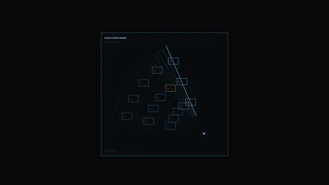 Echo Matrix Sonar HUD Interface 4K Wallpaper
