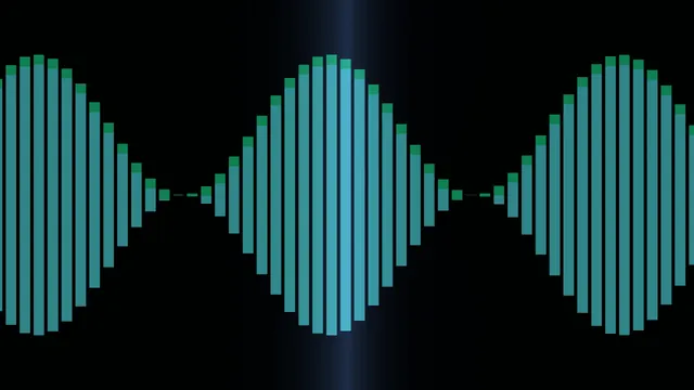 Cyan Audio Waveform Equalizer on Black 4K Wallpaper