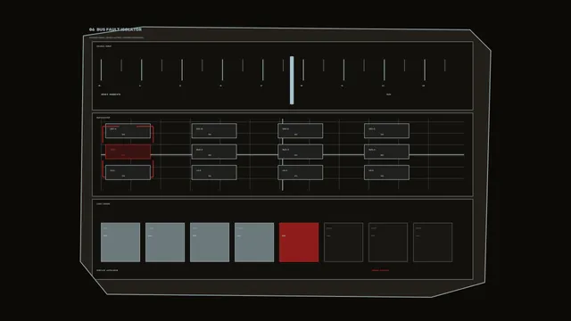 System Diagnostic Alert HUD with Bus Isolation and Load Range Panels