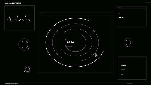 Clinical Confidence Telemetry HUD 4K Sci-Fi Wallpaper
