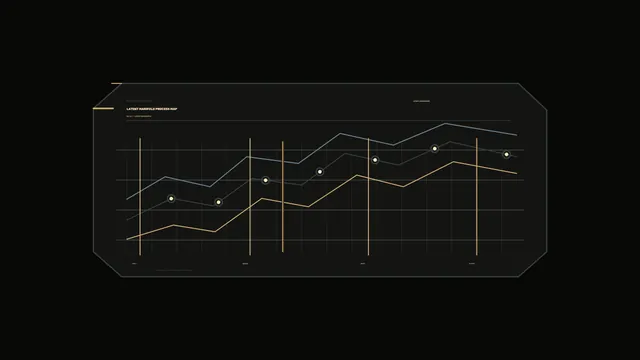 Futuristic Telemetry Process Map HUD 4K Wallpaper