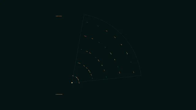 Abstract Radar Tracking HUD with Sector Scanner