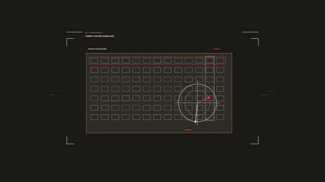 Threat Matrix Scanner HUD 4K Wallpaper