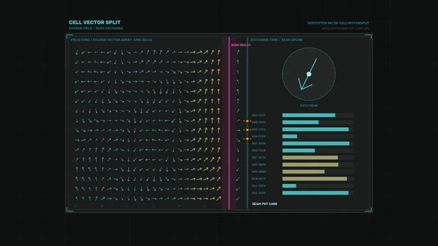 Charge Field Vector Dashboard HUD 4K Sci-Fi Wallpaper