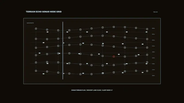 Terrain Echo Sonar Node Grid HUD 4K Sci-Fi Wallpaper
