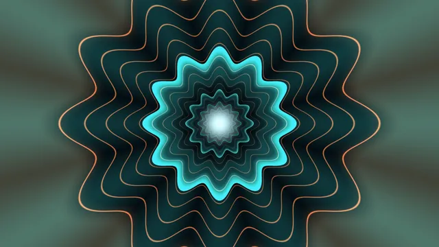 Abstract Turquoise Contour Tunnel with Copper Waves 4K Wallpaper