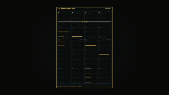 Sci-Fi Fault Map Telemetry HUD 4K Wallpaper