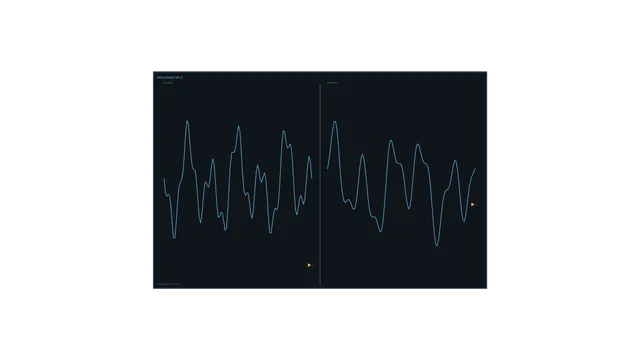 Split Graph Data Analytics HUD 4K Wallpaper