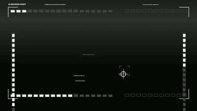 Minimal Sci-Fi Telemetry HUD Target Reticle 4K Wallpaper