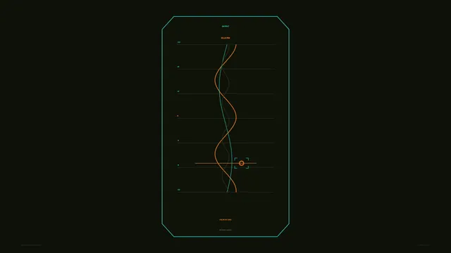 Sci-Fi Energy Output Telemetry HUD Dashboard 4K Wallpaper