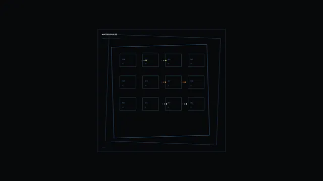 Matrix Pulse Data Monitoring HUD Dashboard 4K Sci-Fi Wallpaper