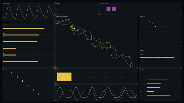 Fictional Drone Impact Tracking HUD with Telemetry Charts
