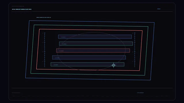 Solar Energy Forecast Data HUD with Layered Telemetry Panels