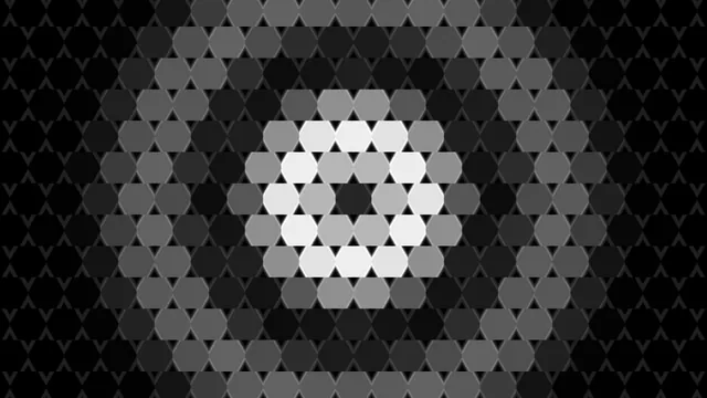 Monochrome Hexagonal HUD Interface Wave 4K Wallpaper