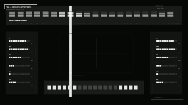 Reactor Perimeter Safety Scan HUD 4K Wallpaper