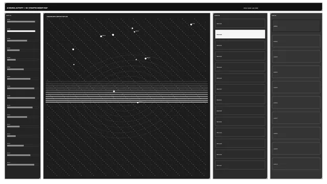 Monochrome Neural Activity Telemetry HUD