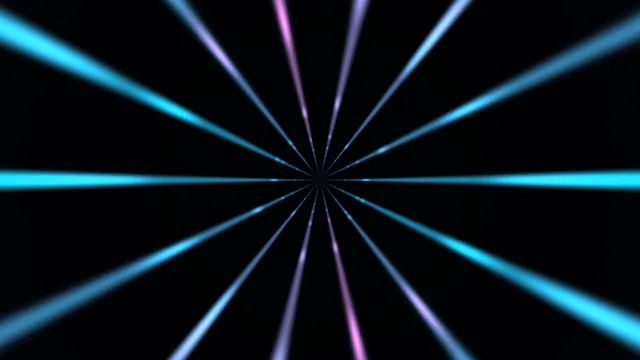 Neon Radial Light Tunnel with Cyan and Purple Beams