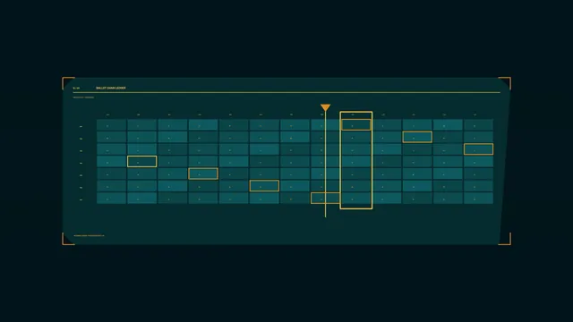 Ballot Chain Ledger Grid HUD 4K Sci-Fi Wallpaper