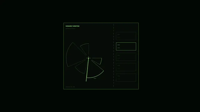 Scenario Targeting Radar-Style HUD Screen 4K Wallpaper