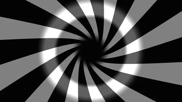 Monochrome Radial Pinwheel HUD Screen Graphic Wallpaper