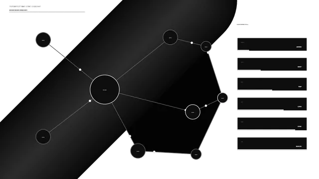 Monochrome Facility Warning HUD Interface 4K Wallpaper
