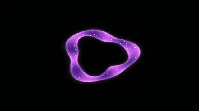 Violet Particle Ring on Black 4K Wallpaper
