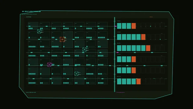 Fictional Spacecraft Diagnostic HUD 4K Wallpaper