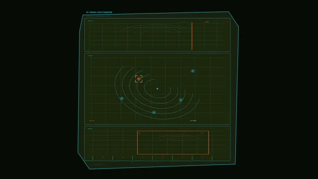Sci-Fi Radar Sensor HUD Dashboard Screen Graphic Wallpaper