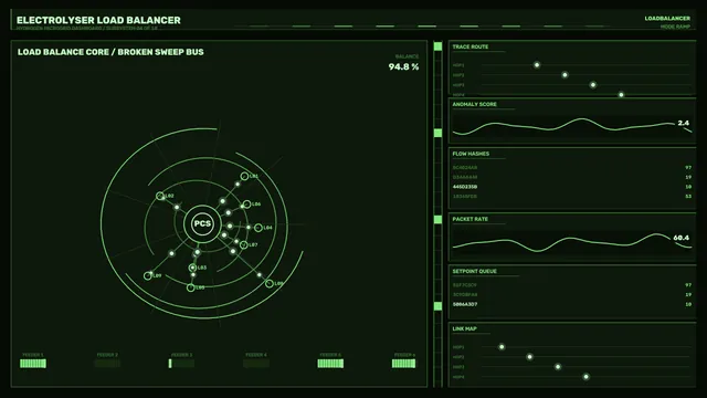 Electrolyser Load Balancer HUD Dashboard