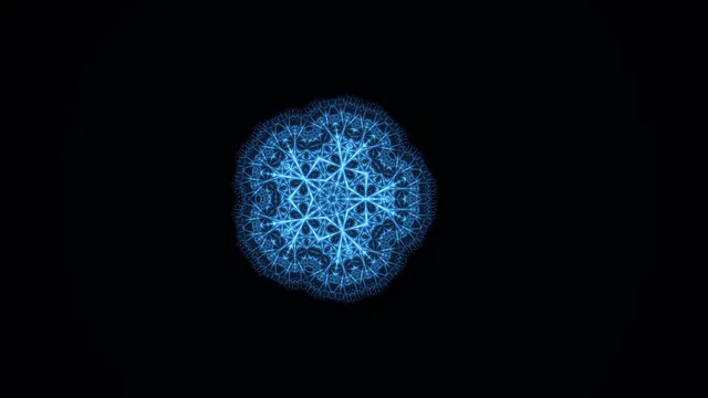 Blue Circular Sci-Fi HUD Interface Wallpaper