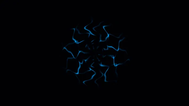 Blue Radial Wave HUD Screen Graphic on Black