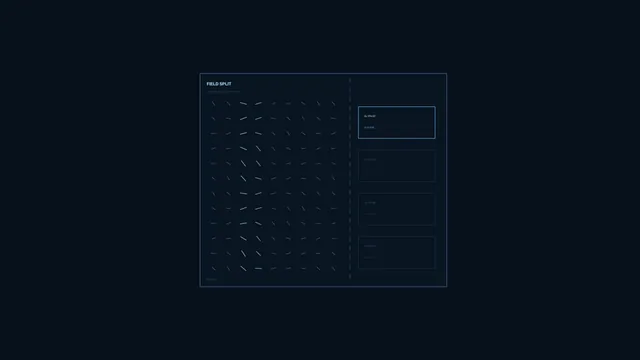 Sci-Fi HUD Dashboard with Vector Field Telemetry 4K Wallpaper