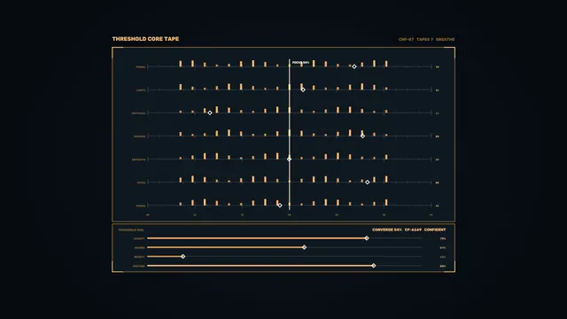 Sci-Fi Threshold Decision Telemetry HUD 4K Wallpaper
