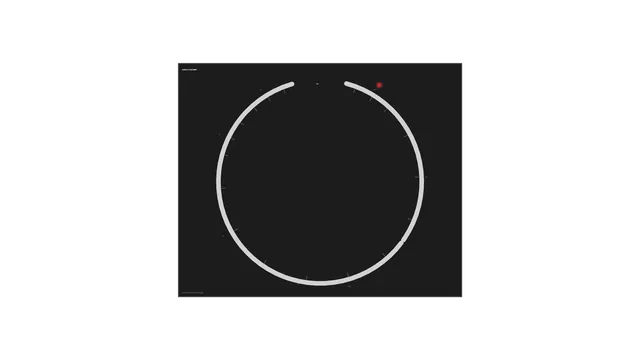 Circular Monitoring HUD with Ring Gauge and Red Status Indicator