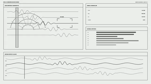 Subsurface Echo Sonar Analysis HUD 4K Sci-Fi Wallpaper
