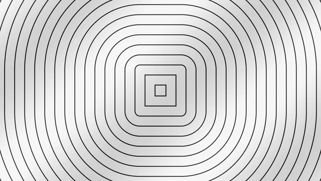Monochrome Concentric Square Scanner HUD 4K Wallpaper
