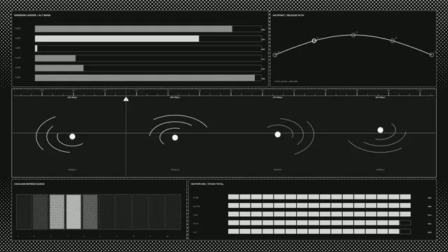 Sci-Fi Radiation Monitoring HUD Wallpaper with Emission and Isotope Telemetry