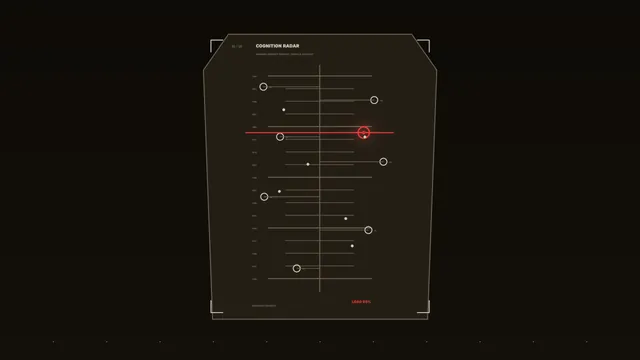 Cognition Radar HUD Telemetry Dashboard 4K Sci-Fi Wallpaper