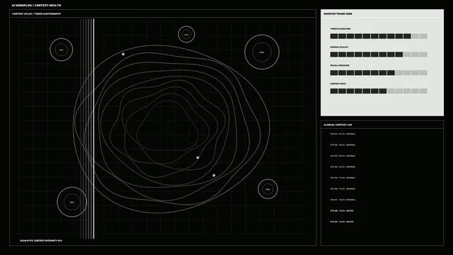 Monochrome Context Health HUD Dashboard 4K Wallpaper