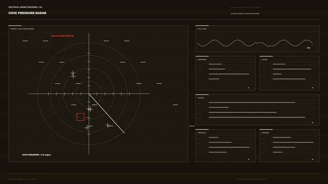 Civic Pressure Radar HUD Dashboard 4K