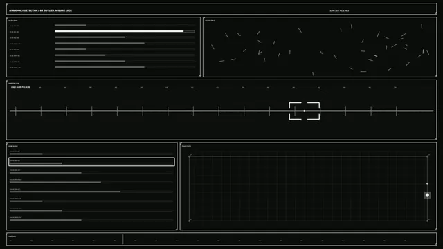 Sci-Fi Anomaly Detection HUD Telemetry Dashboard 4K Wallpaper