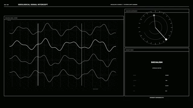 Monochrome Signal Intercept HUD Dashboard 4K Wallpaper