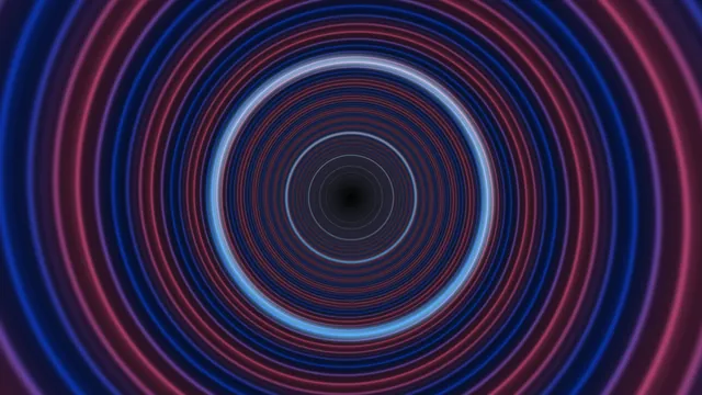 Blue and Magenta Concentric Energy Ring 4K Wallpaper